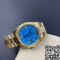 EW Factory Replica Rolex Day Date M118238-0071 Turquoise Dial Gold Watches Size 36mm