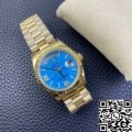 EW Factory Replica Rolex Day Date M118238-0071 Turquoise Dial Gold Watches Size 36mm