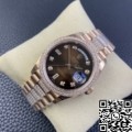 EW Factory Replica Rolex Day Date M218345RBR-0041 Rose Gold Watches Size 36mm