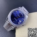 EW Factory Replica Rolex Day Date 228349RBR-0005 Blue Dial Diamond Watch Size 40mm