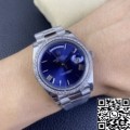 EW Factory Replica Rolex Day Date 228349RBR-0005 Blue Dial Diamond Watch Size 40mm