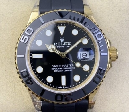 EW Factory Replica Rolex Yacht Master M226658-0001 Gold Watch Size 42mm