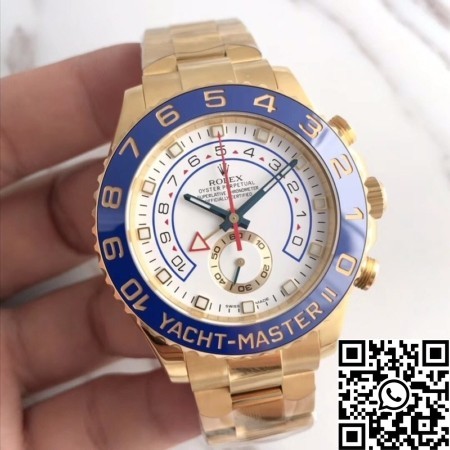 JF Factory Fake Rolex Yacht Master II 116688-78218 Gold Watch