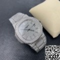 R8 Factory imitates Patek Philippe Nautilus 5711 Full Diamond Watch