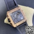 BBF Factory Fake Hublot Watch Square Bang Unico 821.OM.0180.RX Gold Case