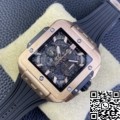 BBF Factory Replica Watch Hublot Square Bang Unico 821.OX.0180.RX King Gold Case