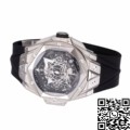 BBF Factory Hublot Big Bang Replica Sang Bleu II 418.NX.1107.RX.MXM19 Titanium Case