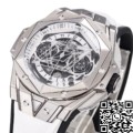 BBF Factory Hublot Replicas Big Bang Sang Bleu II 418.NX.2001.RX.MXM20 White Dial