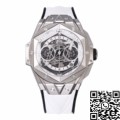 BBF Factory Hublot Replicas Big Bang Sang Bleu II 418.NX.2001.RX.MXM20 White Dial