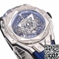 BBF Factory Hublot Replicas Big Bang Sang Bleu II 418.NX.5107.RX.MXM20 Blue Dial