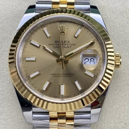 Clean Factory Rolex Datejust M126333-0010 Champagne Replica Watch