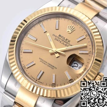 Clean Factory Rolex Datejust M126333-0009 Gold Dial Replica