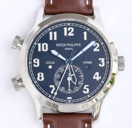 GR Factory Copy Patek Philippe Complications 5524G-001 Brown Leather Strap