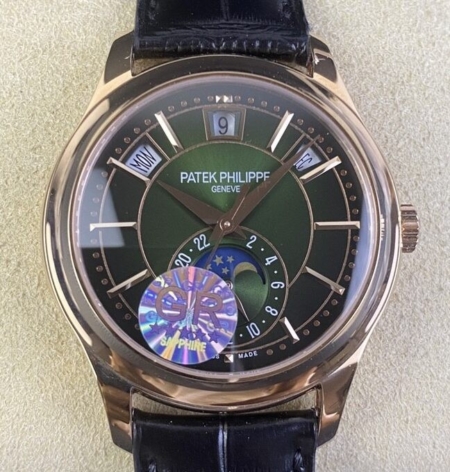 GR Factory Fake Patek Philippe Complications 5205R-011 Olive Green Dial