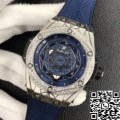 WWF Factory Replica Hublot Big Bang Blue Dial Diamond Set