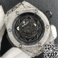 WWF Factory Fake Hublot Big Bang Full Diamond Titanium Case