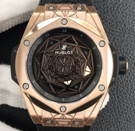 WWF Factory Hublot Big Bang Copy 415.OX.1118.VR.MXM17 Gold Case