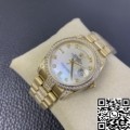 Iced Out Rolex Replica Day Date M128348RBR Gold Diamond