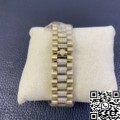 Iced Out Rolex Replica Day Date M128348RBR Gold Diamond