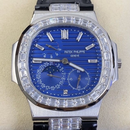 GR Factory Fake Patek Philippe Nautilus 5724 Diamond Bezel