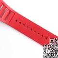 EUR Factory Richard Miller Copy RM052 Diamond Skull Red Rubber Strap