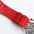 EUR Factory Richard Miller Imitate RM052 Rose Gold Case Red Rubber Strap