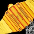 RM Factory Fake Richard Mille RM27-03 Yellow Rubber Strap