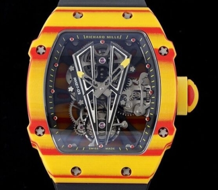 Fake Richard Watches RM Mille RM27-03 Black Rubber Strap