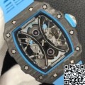 YS Factory Replica Richard Mille RM53-01 Tourbillon Blue Rubber Strap