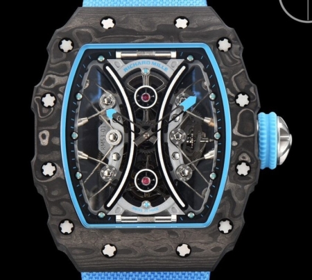 YS Factory Replica Richard Mille RM53-01 Tourbillon Blue Nylon Strap