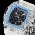 RM Replica Richard Mille RM35-01 Blue Dial Transparent Strap