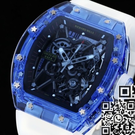 RM Factory RM35-01 Fake Watches Richard Mille Blue Crystal