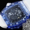 RM Factory RM35-01 Fake Watches Richard Mille Blue Crystal