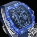 RM Factory Fake Watches Richard Mille RM53-02 Blue Strap