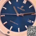 WWF Factory Replicas Hublot Classic Fusion 511.OX.7180.LR 18K Gold Blue Dial