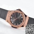 WWF Factory Hublot Classic Fusion Replica 511.OX.7081.LR 18K Gold Grey Dial