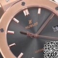 WWF Factory Hublot Classic Fusion Replica 511.OX.7081.LR 18K Gold Grey Dial