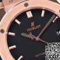 WWF Factory Replica Hublot Classic Fusion 511.OX.7180.LR 18K Gold Black Dial