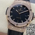 HB Factory Hublot Watches Replicas Classic Fusion 511.OX.1181.LR.1704 Rose Gold Diamond Watch