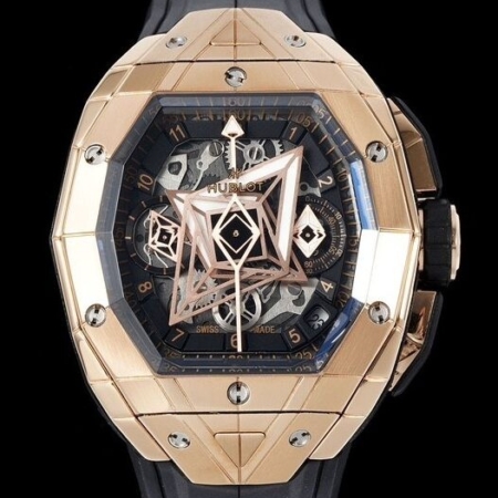 HB Factory Copy Hublot Watches Big Bang Sang Blen III Rose Gold