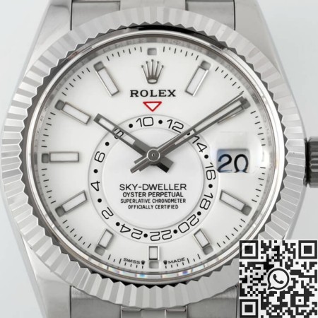 Rolex Sky Dweller watch ZF Factory M336934-0004 White Dial