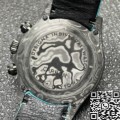 Custom Rolex Replica Daytona DIW Carbon Fiber Case Light Blue