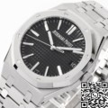 ZF Royal Oak Watch AP 15510ST.OO.1320ST.07 Black Dial