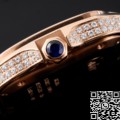 Replica Cartier Santos Watch BV Factory Rose Gold Full Diamond