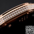 Replica Cartier Santos Watch BV Factory Rose Gold Full Diamond