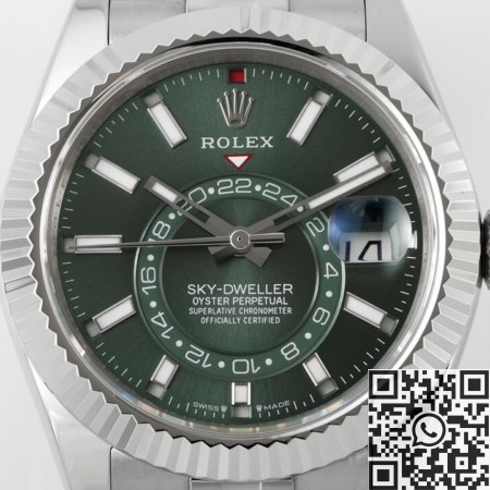 Rolex Replica Mint Green ZF Sky Dweller M336934-0002 Dial