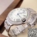 Cartier Replica AF Ballon Bleu WE9009Z3 Silver Dial Size 42mm