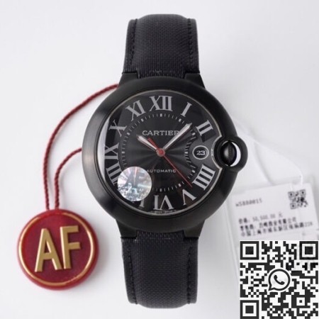 Replica Cartier Ballon Bleu AF WSBB0015 Black Dial Size 42mm