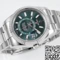 ZF Rolex Replica Factory Sky Dweller M326934 Mint Green Dial