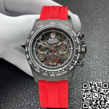 Custom Rolex Daytona DIW Carbon Fiber Case Red